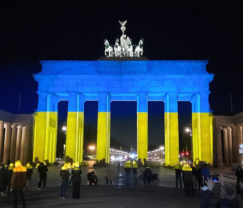 Бранденбургские ворота <br> во время фестиваля света