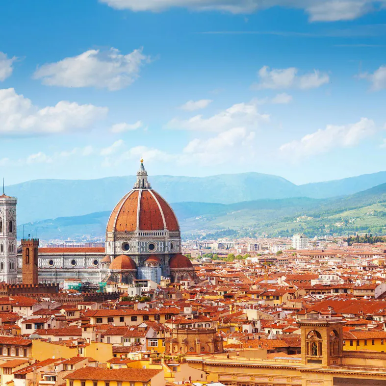 Панорама Флоренции со смотровой площадки Микеланджело