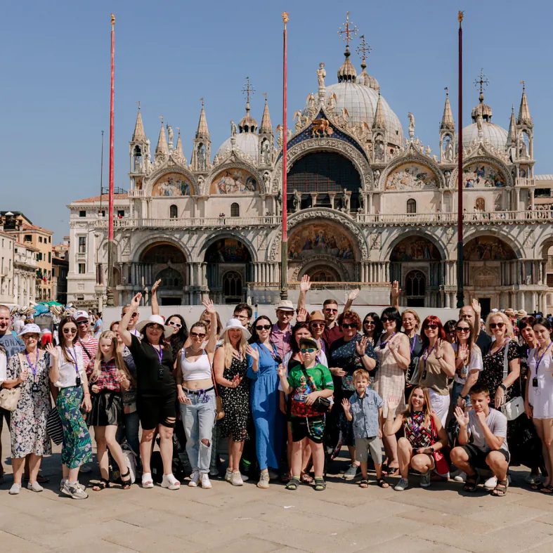 Наша группа в Венеции на площади Сан Марко