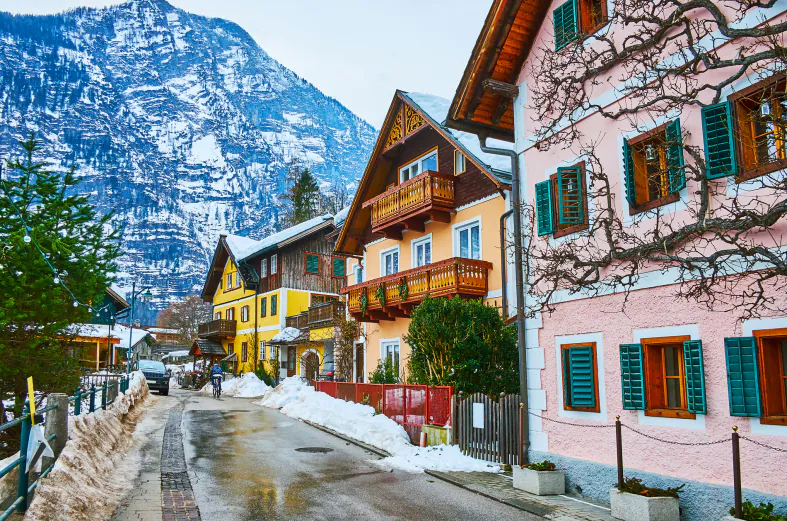 The town in Dachstein mountains, Hallstatt
