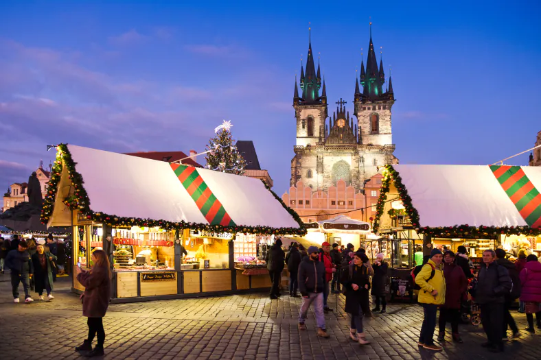 Old Town square, Christmas market in Prague